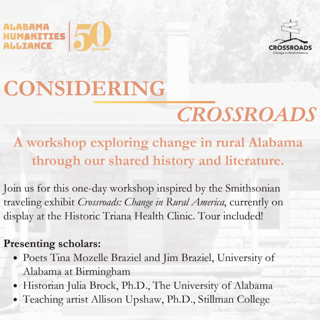 Thanks Alabama Humanities Alliance — Smithsonian’s Crossroads: Change in Rural America